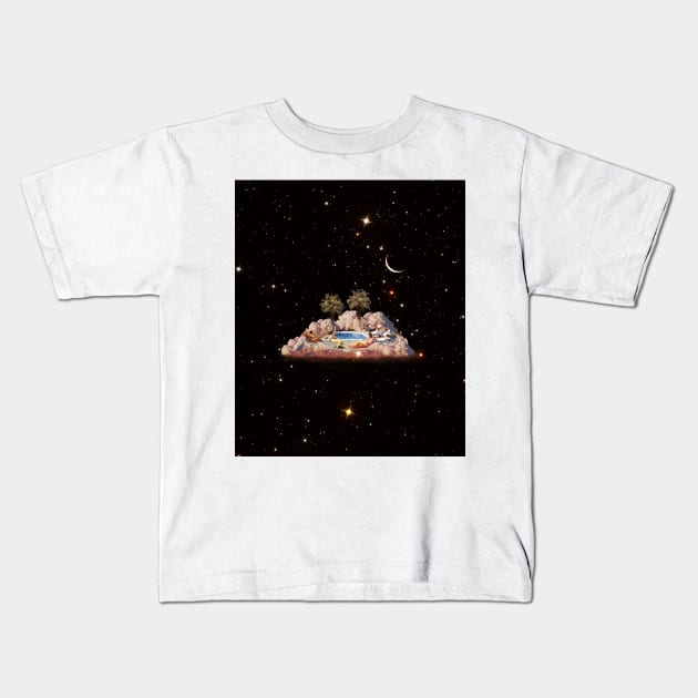 Small paradise Kids T-Shirt by CollageSoul